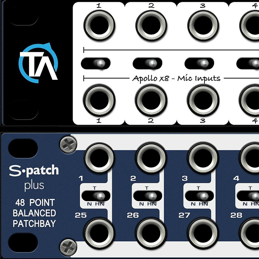 Single - Blank Patch Bay Label Compatible with Samson S Patch Plus Trace Audio