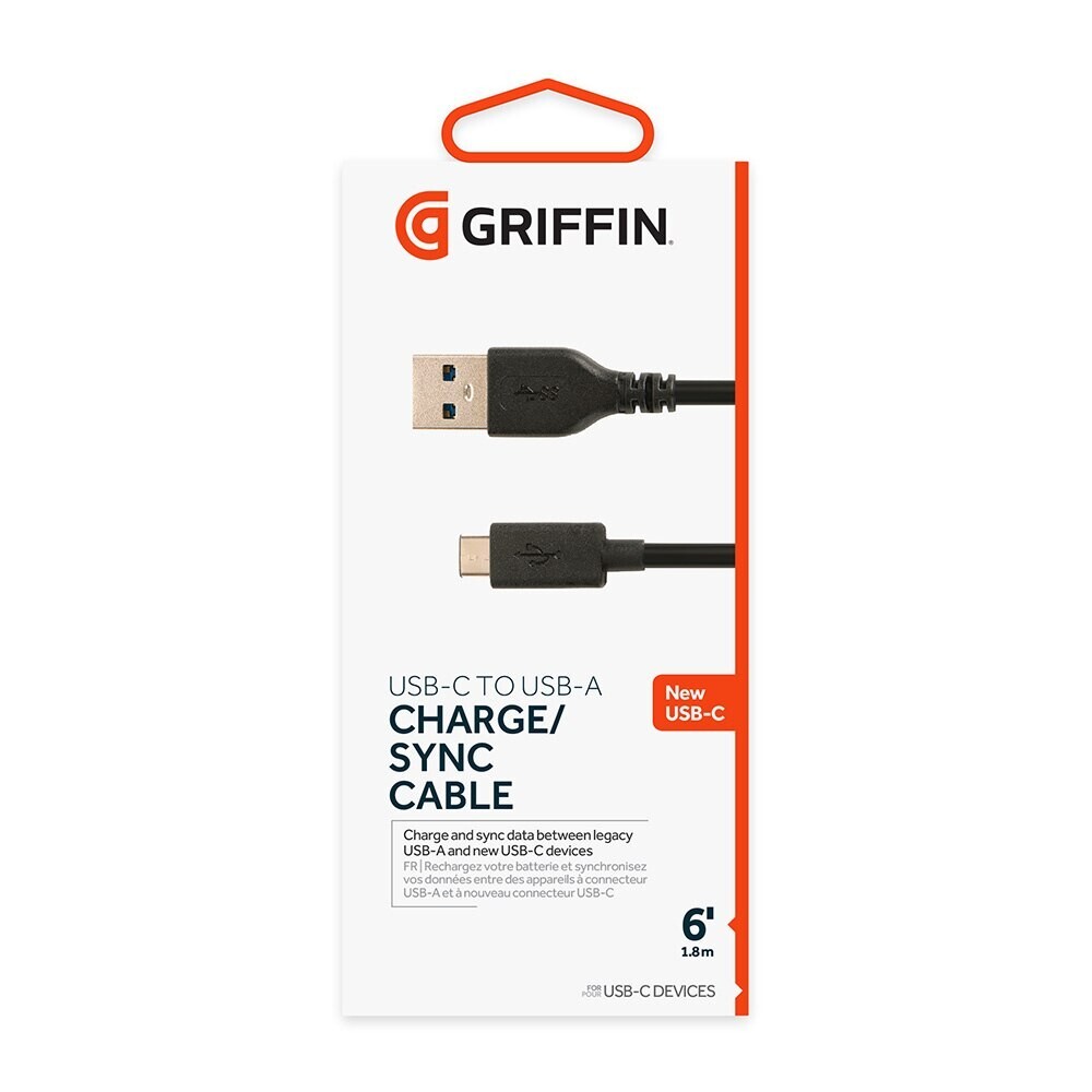 Griffin USB-C to USB-A Charge & Sync Cable - 6 feet - *NEW*