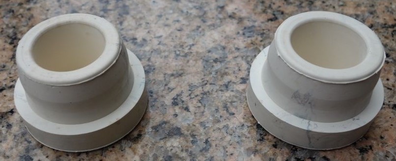 Inground Swimming Pool Male Ladder Rubber Bumpers Universal Set Of 2