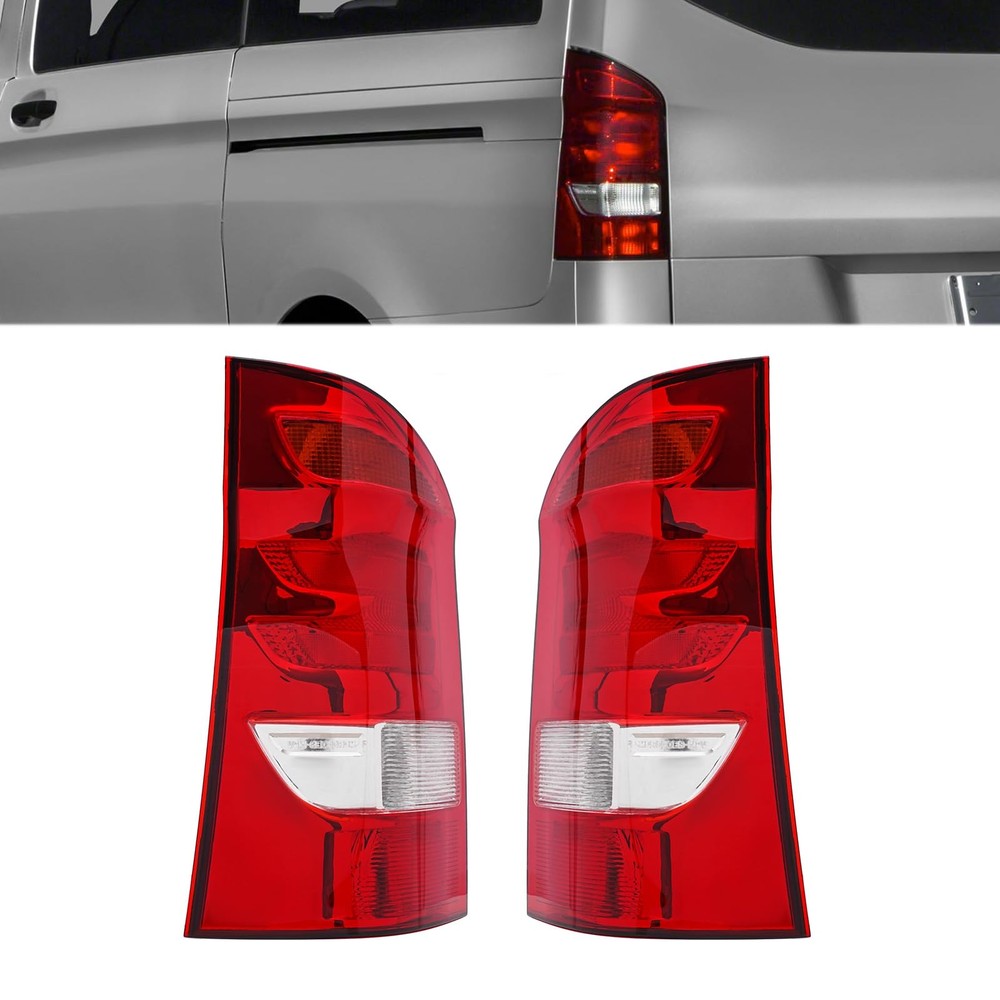 Halogen Tail Light Assembly 2016-2019 Metris Pair w/o Bulbs