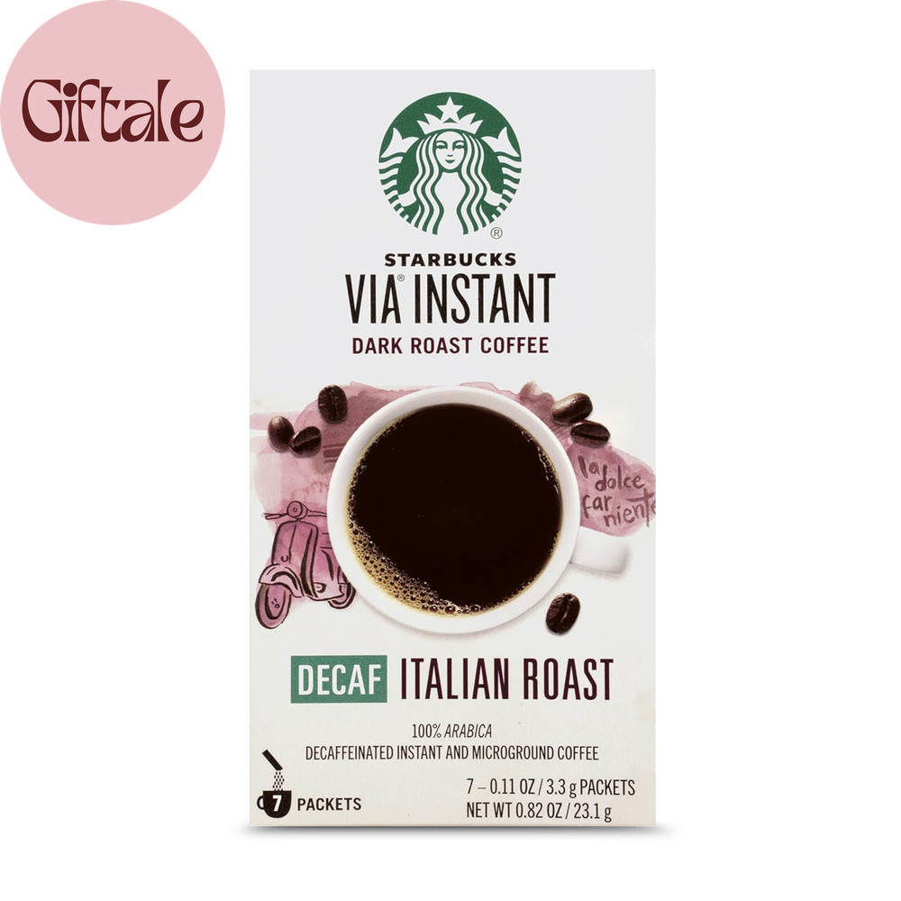 via Instant Coffee, Decaf Italian Roast, 7 Count