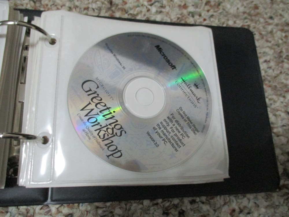 Gateway Software Storage Binder, games, utilities, system restore disk with key