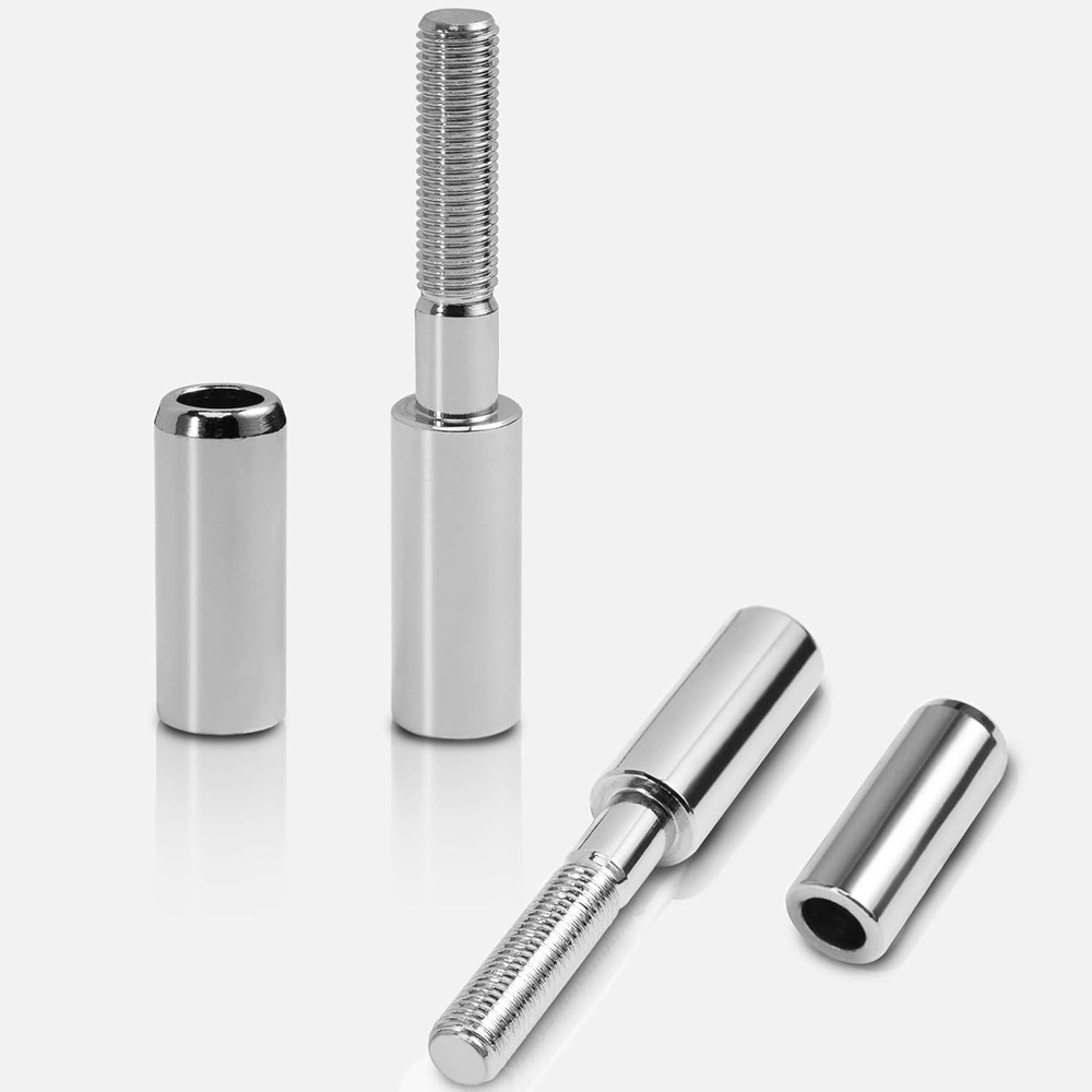2" Motorcycle Mirror Risers Height Extender Adapters Kit compatible with Harley