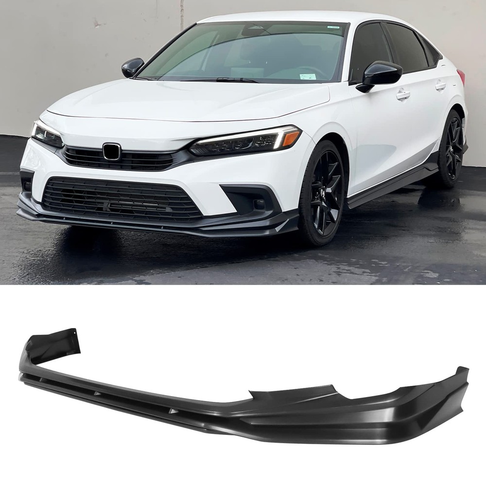 本田思域前保险杠唇 2022 - 2024 未上色黑色 PP