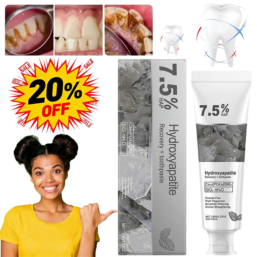 7.5% Hap Nano Hydroxyapatite Toothpaste Remove Deep Clean For Sensitive Teeth US