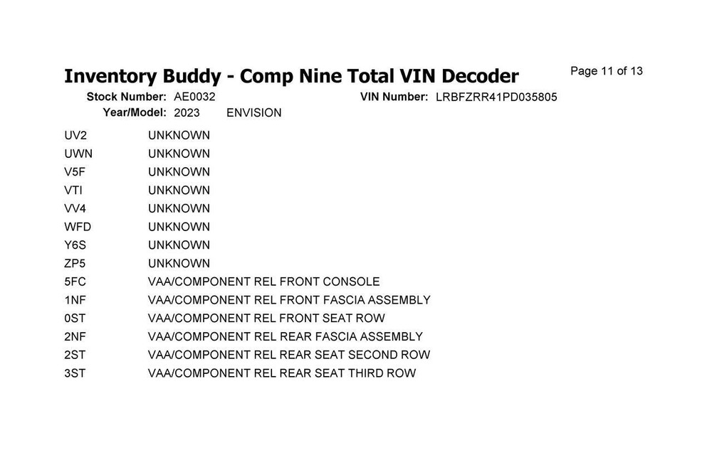 Used Collision Avoidance Control Module fits: 2023 Buick Envision Driver Assist
