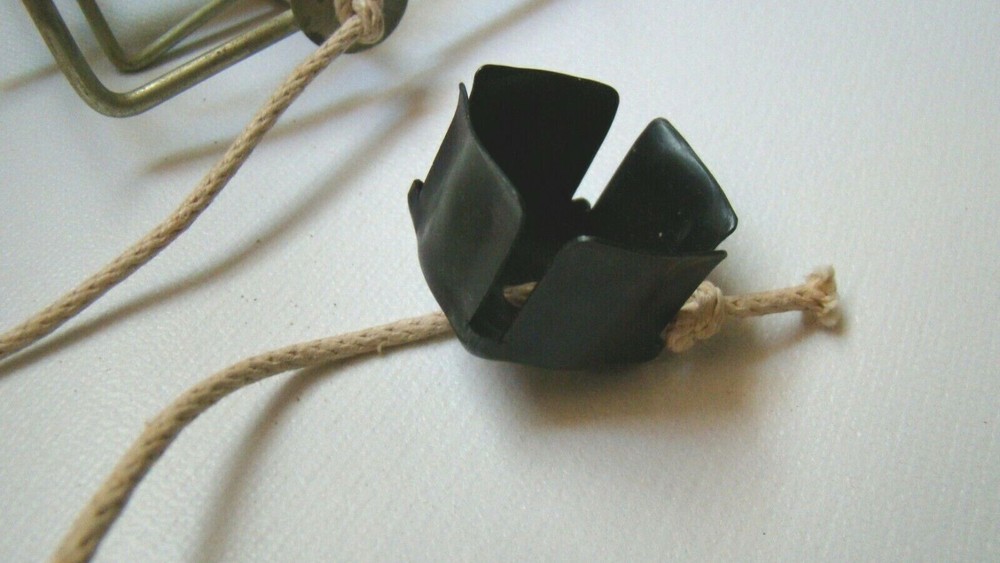 Antique Williams? Pool Chalk Holder Retractable Billiard Ceiling Table Rare Pull