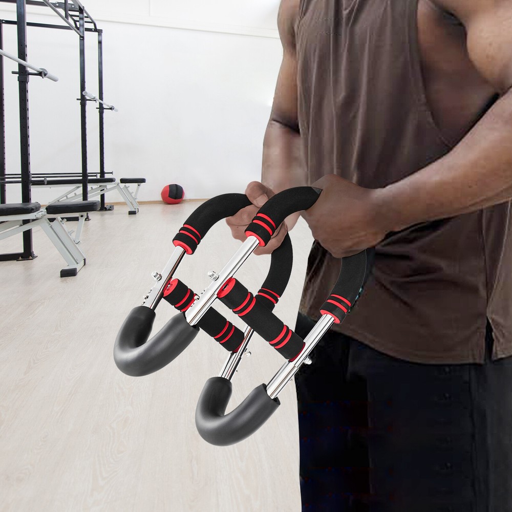 U-Shaped Upper Body Strength Builder Trainer Arm Exercise Equipment Adjustable