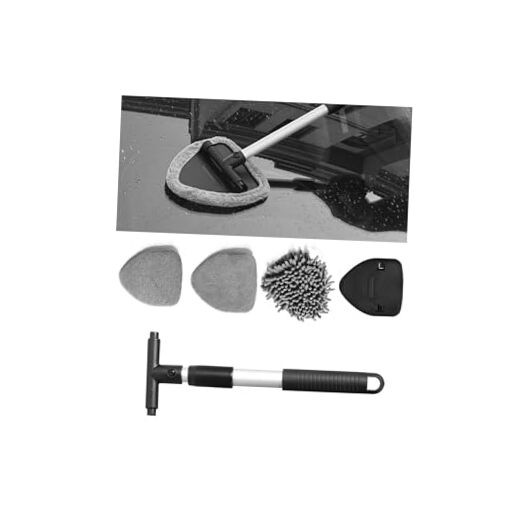 Car Windshield Cleaner, Microfiber Vehicles Window Cleaning Tool with Triangle