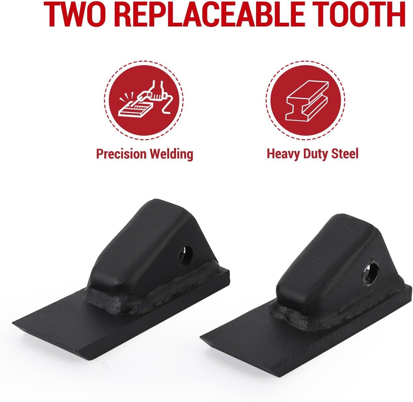 18'' Shank Middle Buster Plow Hitch Mounted Ripper w/ 2" Receiver for ATVs/UTVs