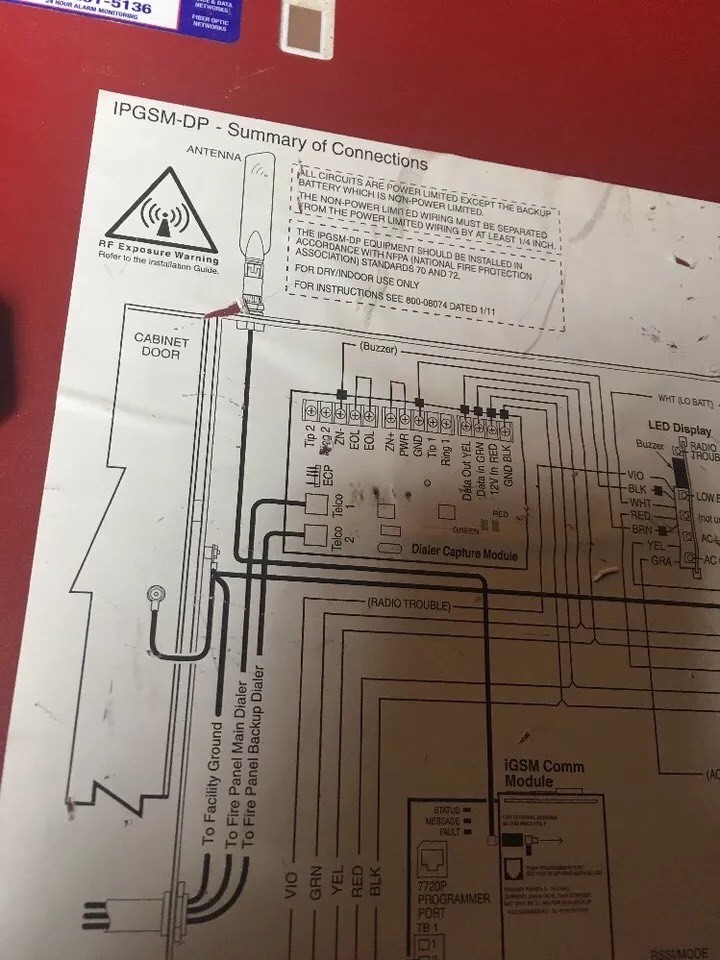 Honeywell IPGSM-DP Commercial Fire Communicator Security Control Panel