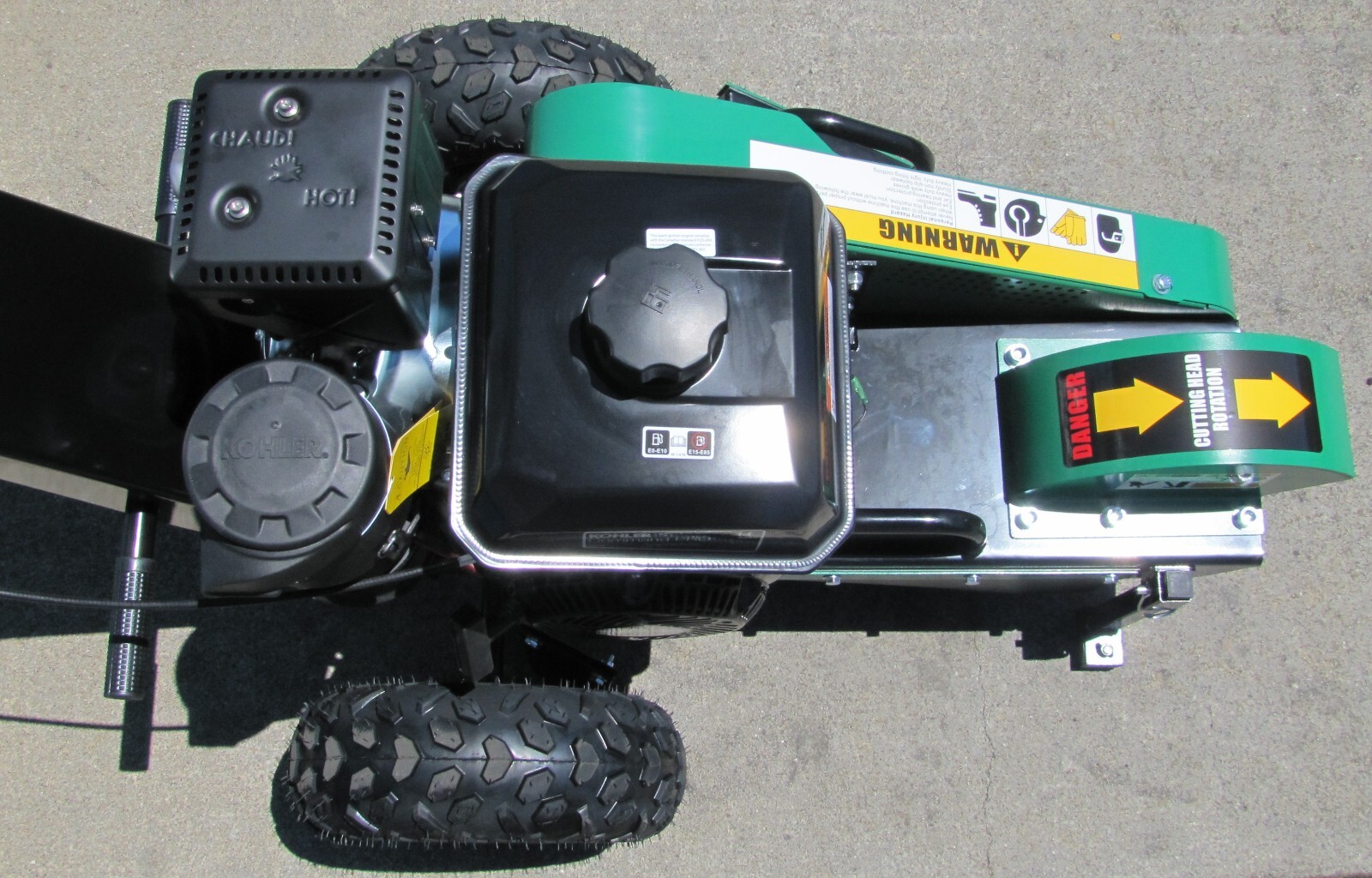 Maximus 14 HP Stump Grinder With Kohler Command Pro 12" Cutting Wheel w/ 9 Teeth