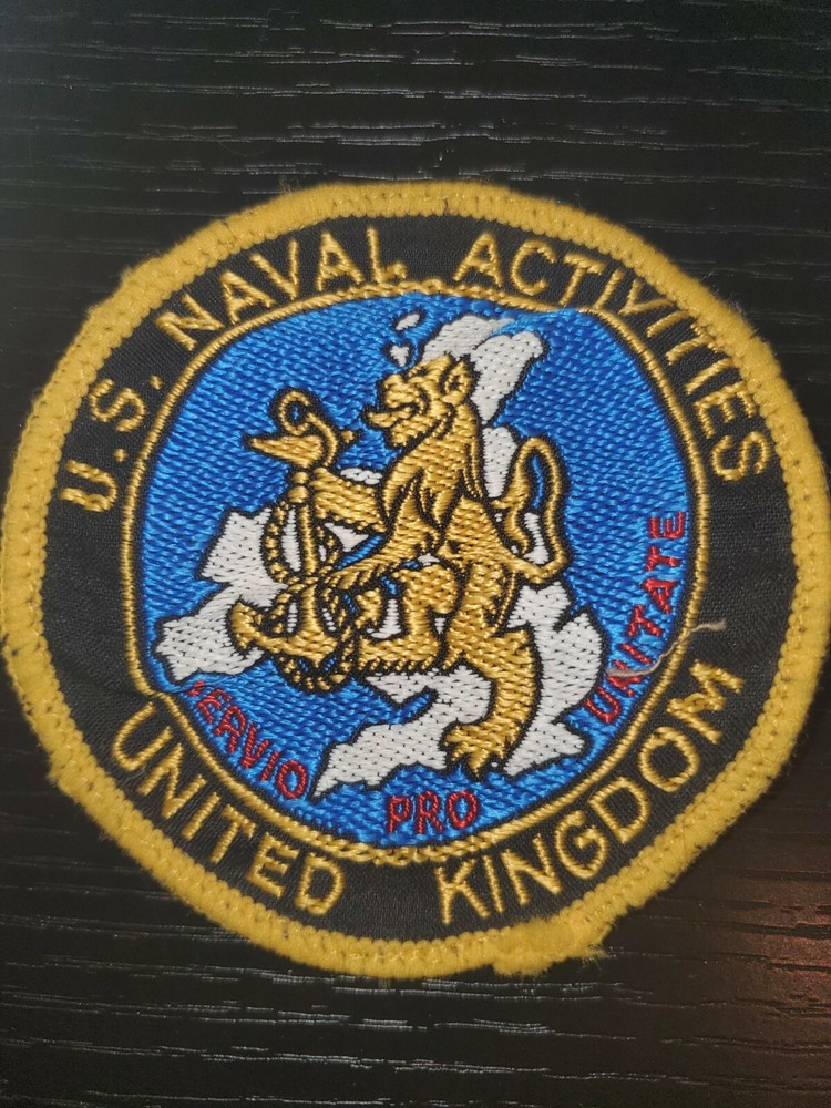 1970s 80s USN Navy Force England Command British Made Patch