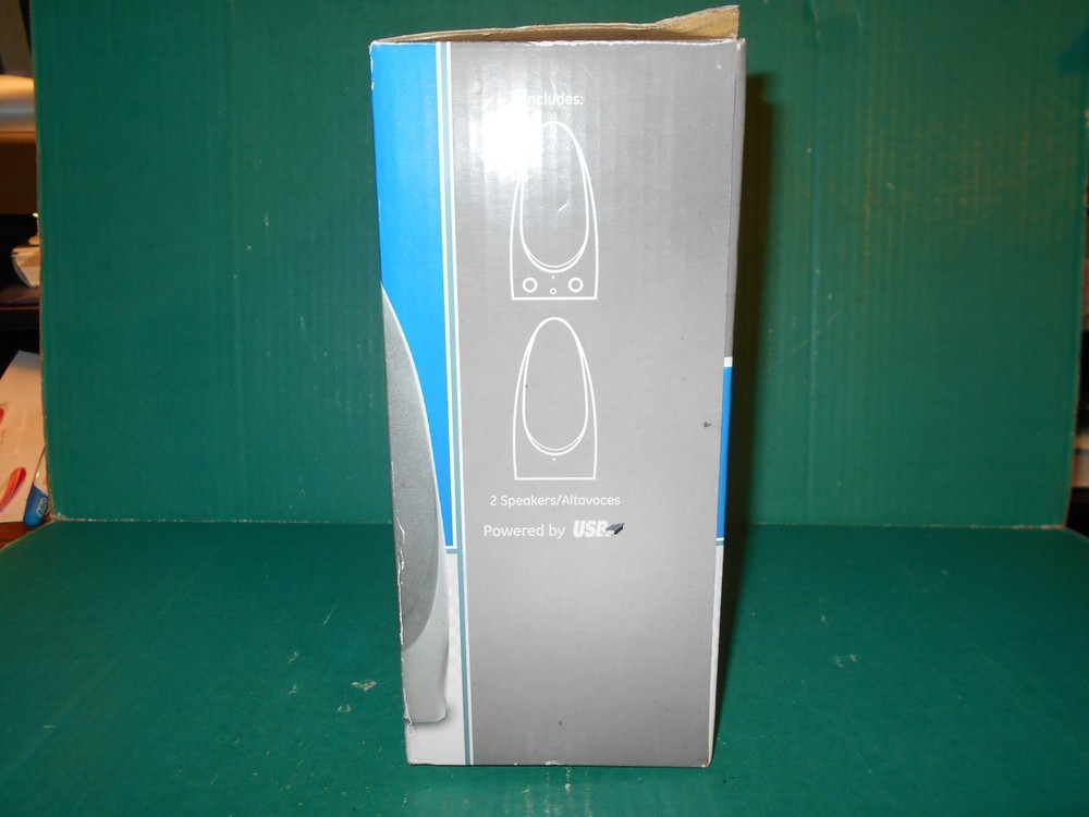 GE Multimedia Speaker 2.0 No AC Adapter Needed Compatible w Computers USB