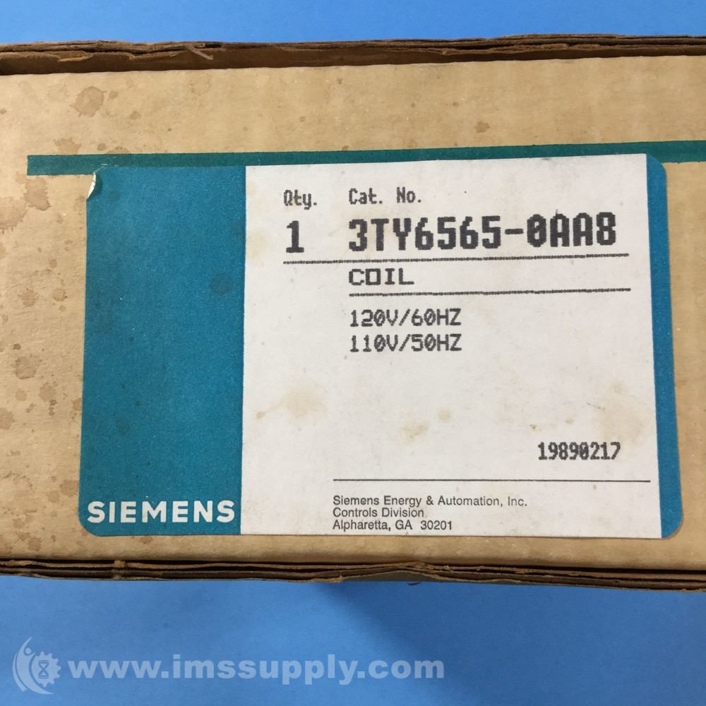 Siemens 3TY6565-0AA8 Replacement Coil FNOB