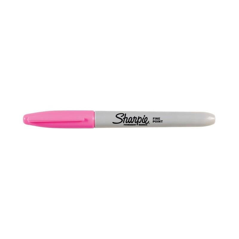 Sharpie Pink Permanent Marker Fine Point Quick Drying Non Toxic 1 Count