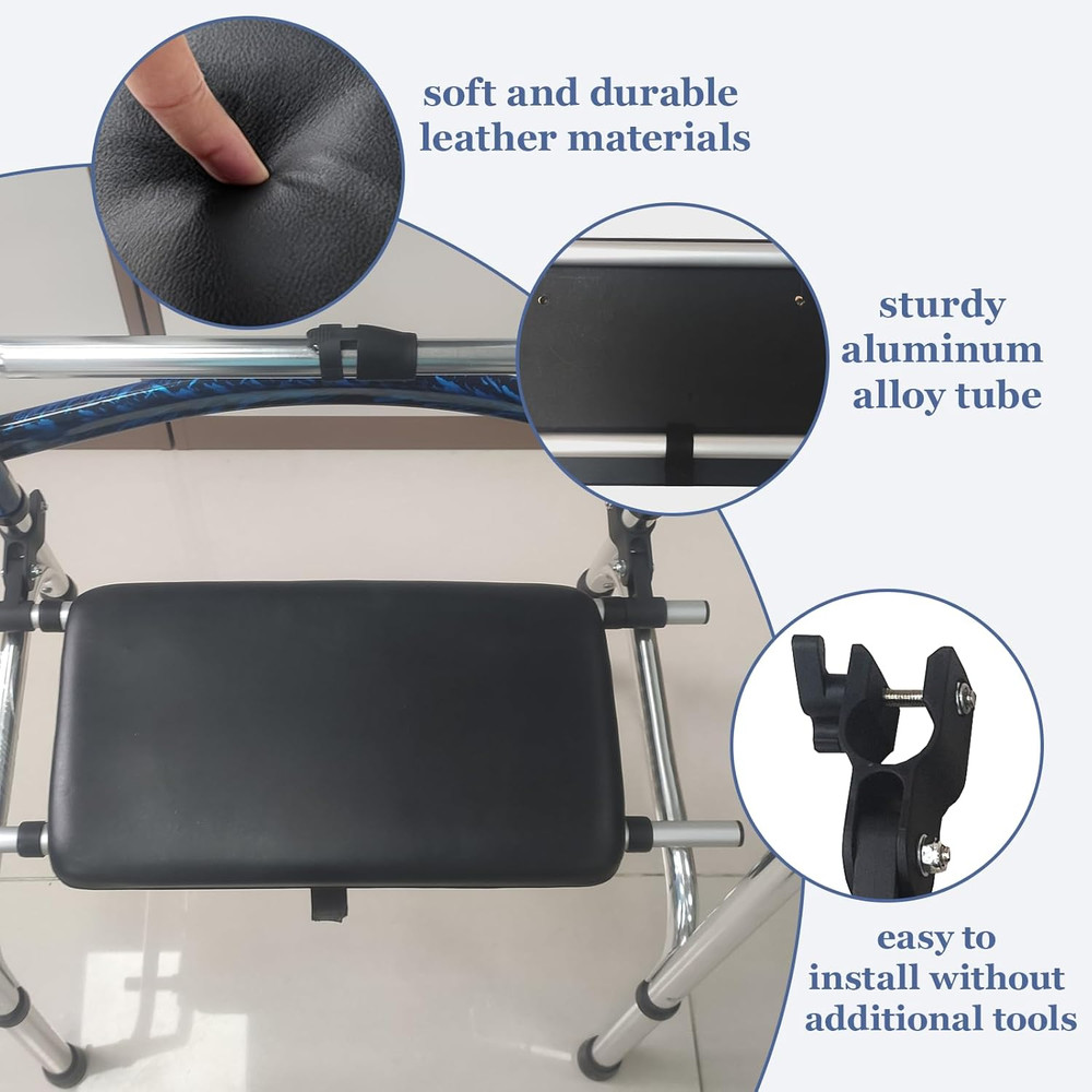 Universal Walker Rest Seat for Attachable Seat Folding Walker, Maximum Weight Ca