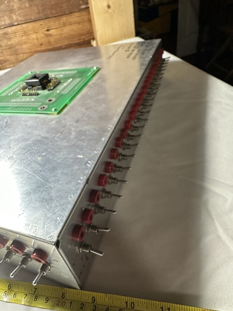 Vintage Texas Instruments Test Breadboard with LED & Switches