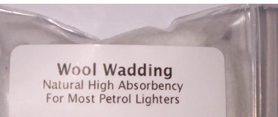 High Absorbency Wadding Packing Material Lighter Refill Petrol Lighters