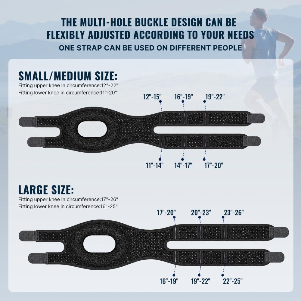 Knee Brace Support Adjustable Neoprene Patella Stabilizing Compression Straps US