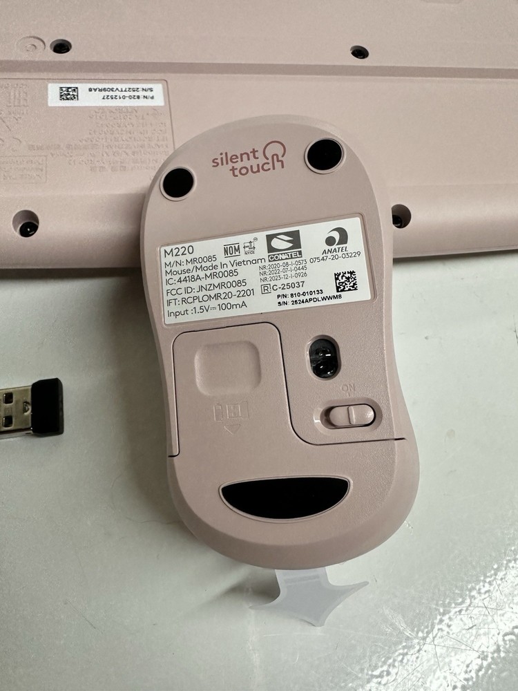 Logitech MK270 Wireless Keyboard and Mouse Combo - Rose