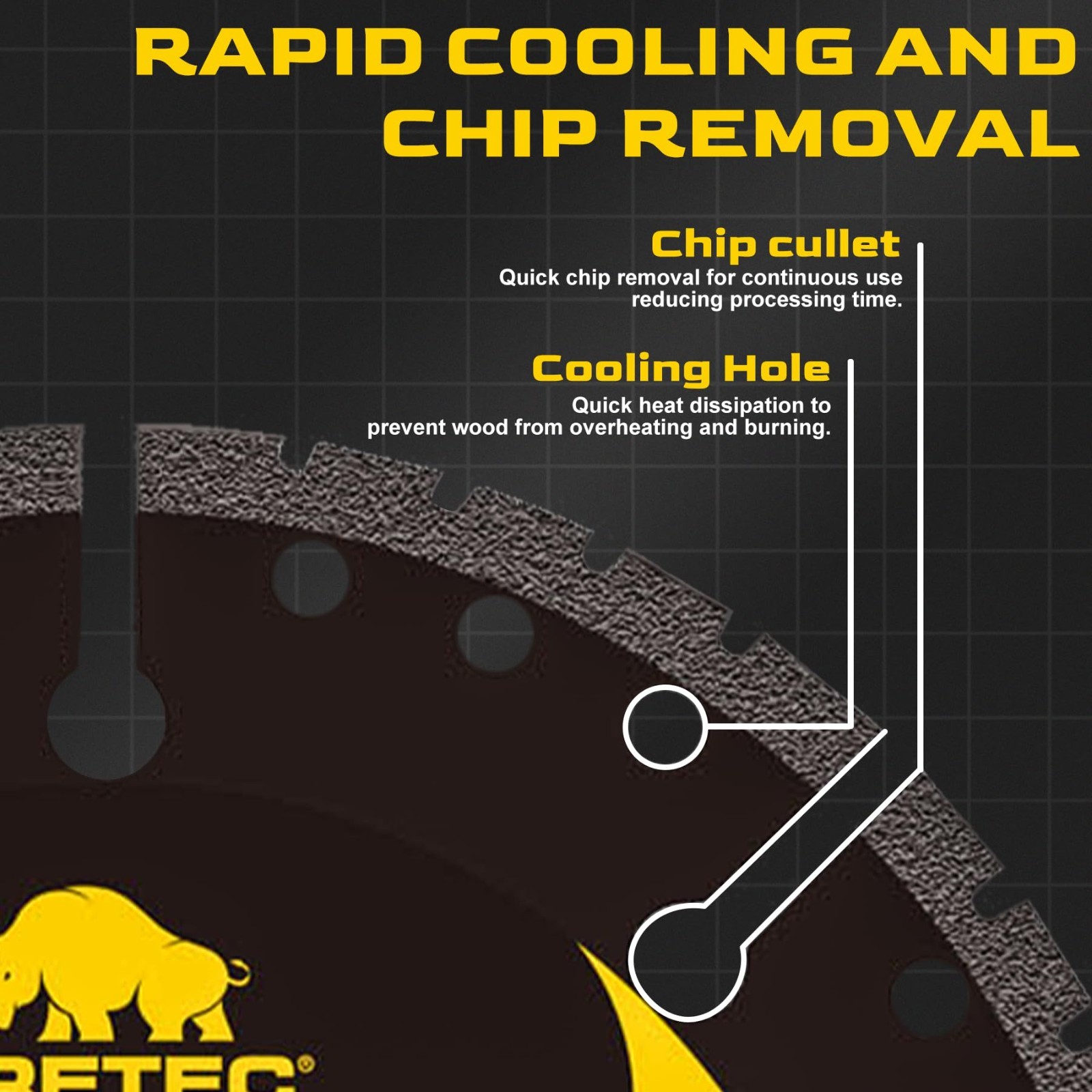 Diamond Cutting Wheel 4 1/2 Inch Metal Cut-Off with 6000+ Cuts on Rebar - 3 Pack