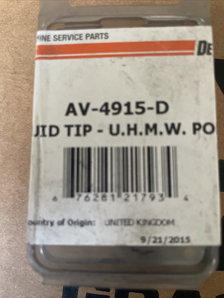 Devilbiss AV-4915-D Fluid Tip - UHMW Poly