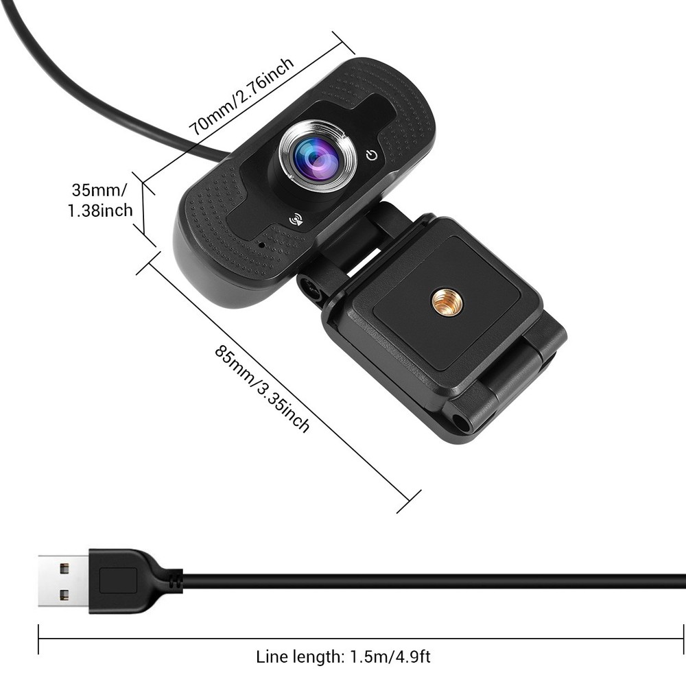 HD USB Web Camera Webcam Video Recording with Microphone For PC Laptop Desktop