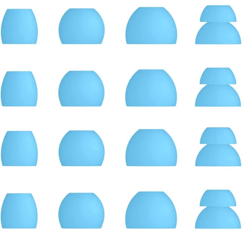 ALXCD Eartips Compatible with Beats Flex Earbuds, S/M/L/D 4 Sizes 8 BLUE