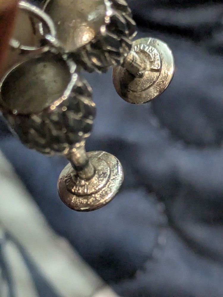 Late 20th Century Sterling Silver Wine Goblets Charm