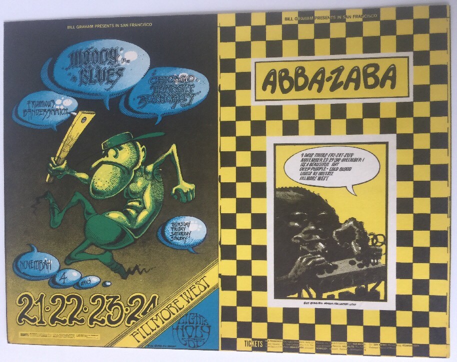 Bill Graham BG 146/147 Double Postcard Fillmore West