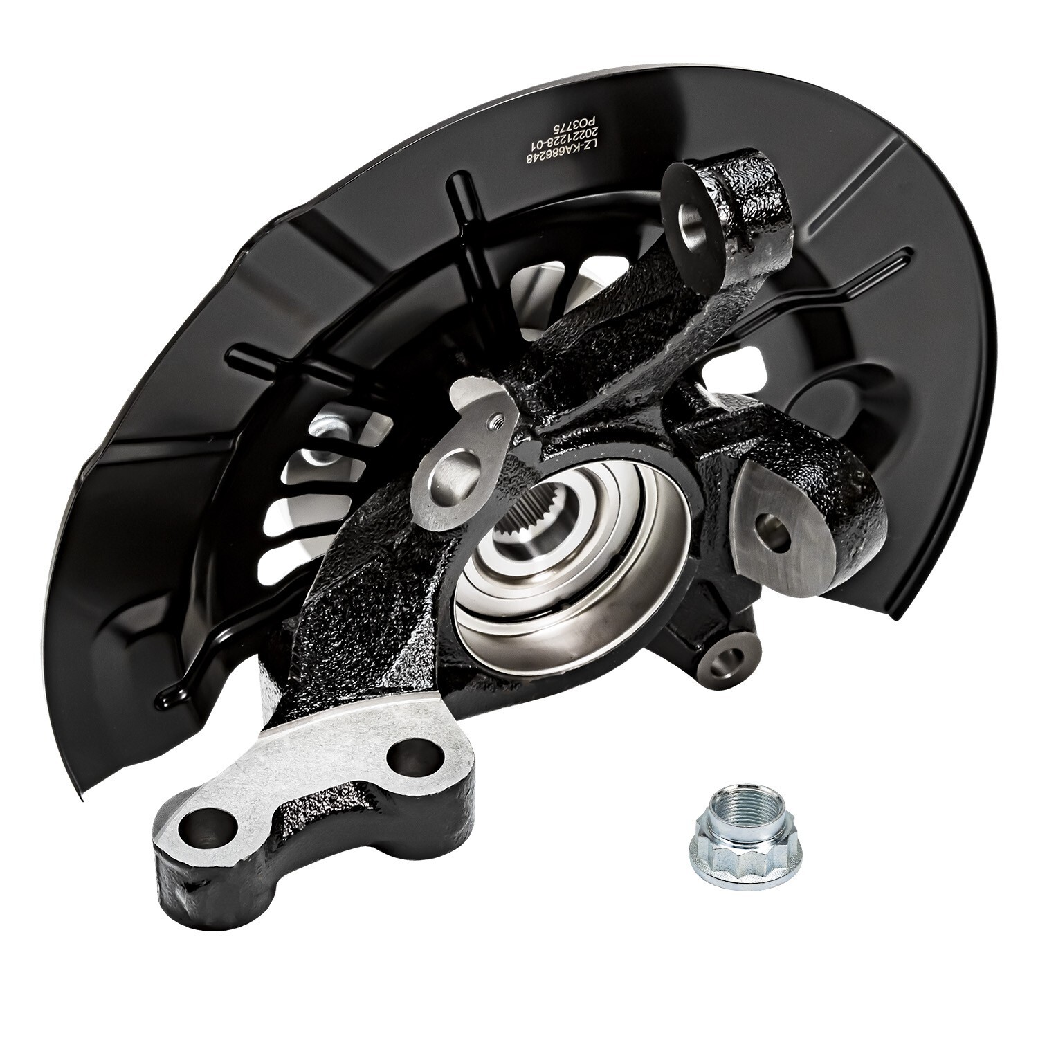 Front Steering Knuckles & Wheel Hub Bearings Set for 2012-2017 Toyota Camry 2.5L