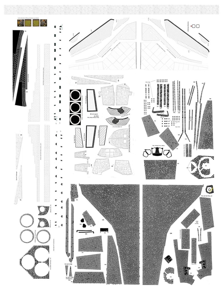 1/200 scale Space Shuttle Model Orbiter TPS Decal Sets, Three Versions