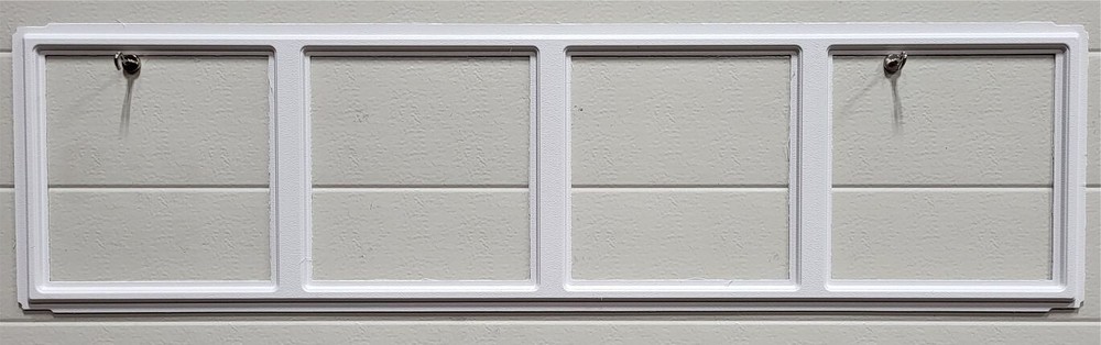 HOLMES Garage Doors MADISON 611 WHITE Replacement Window Inserts/LONG Panel