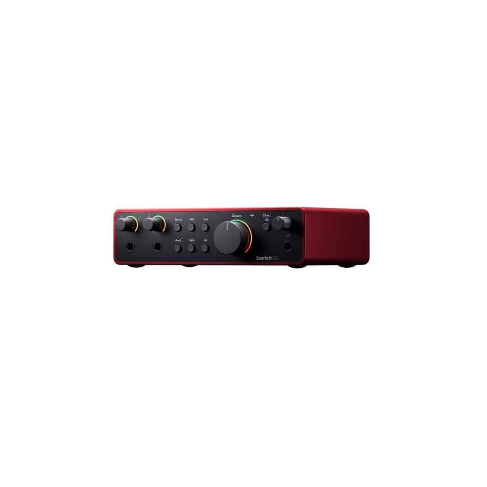 Focusrite Scarlett 2i2 4th Gen USB Audio Interface Kit W/Monitors & Software