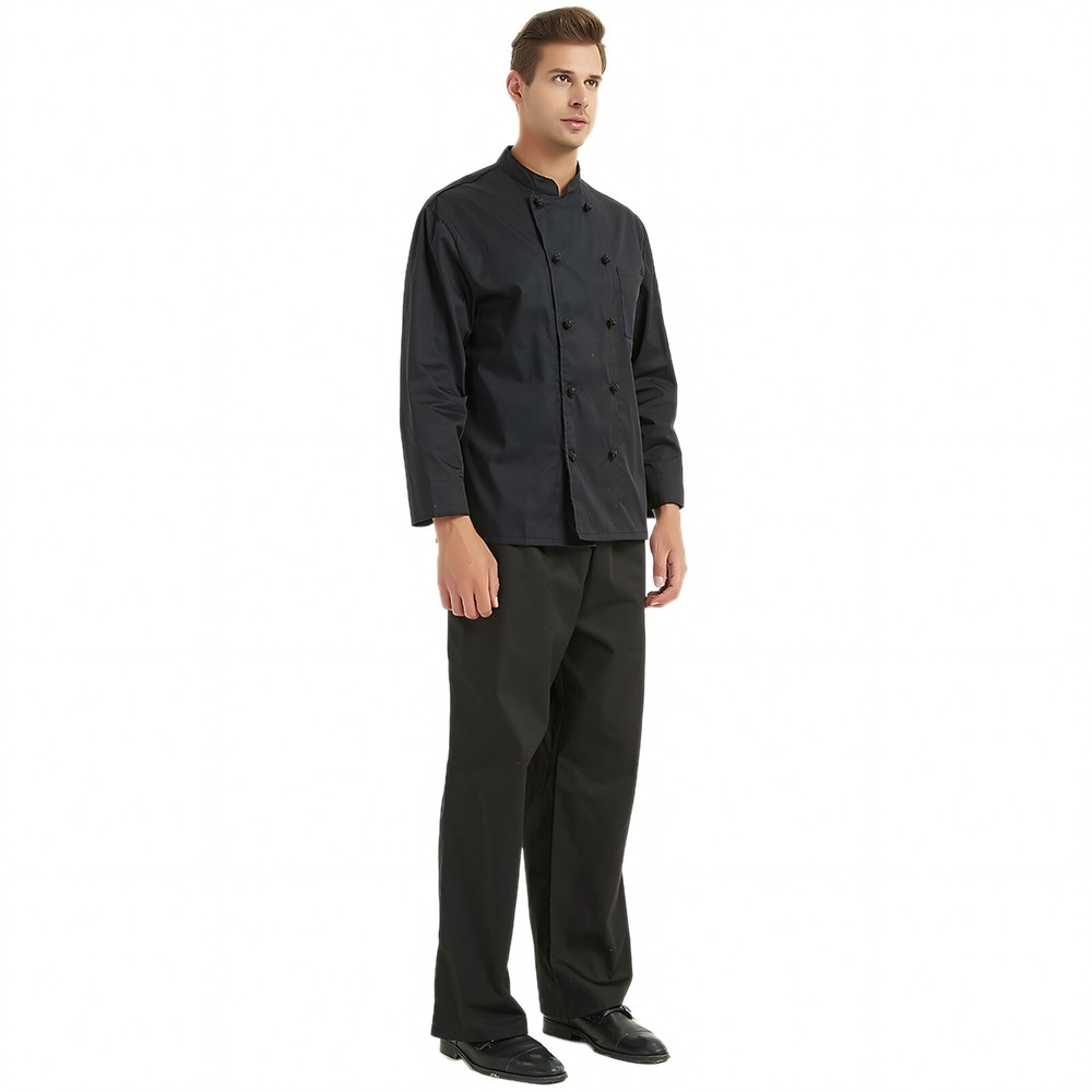 TOPTIE Unisex 10 Knot Button Chef Coat