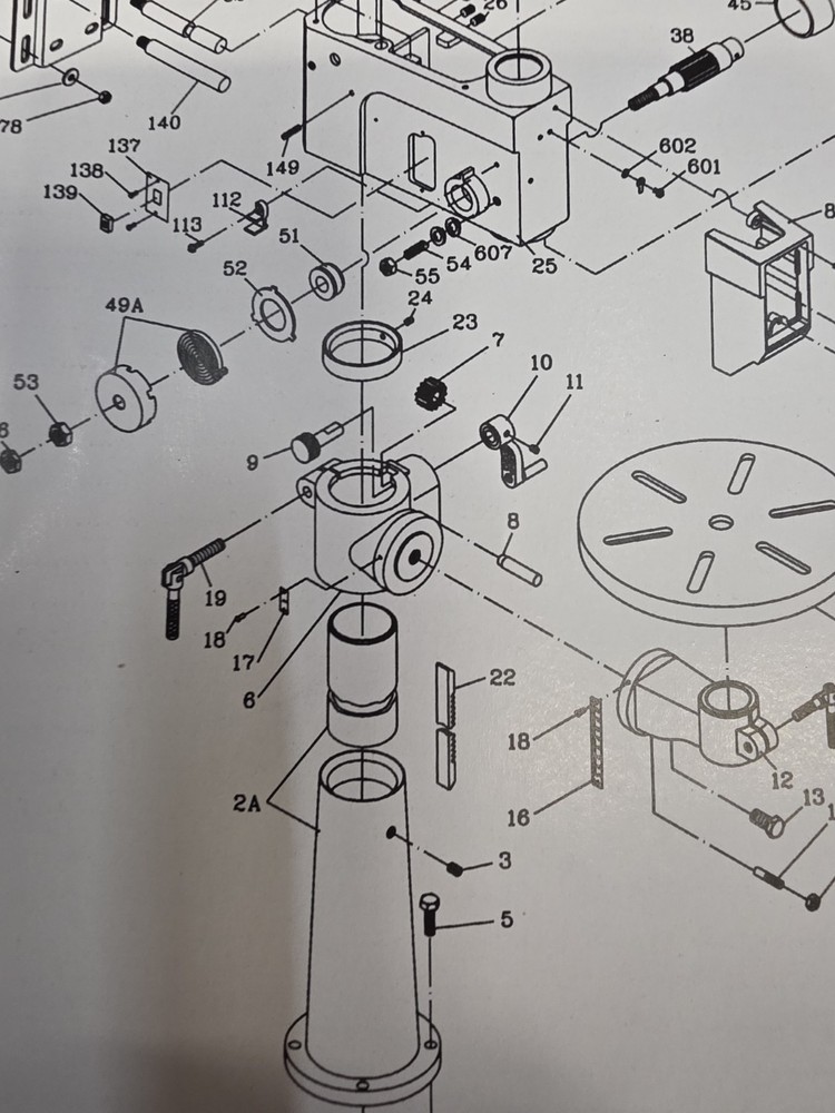 Jet Drill Press Bracket