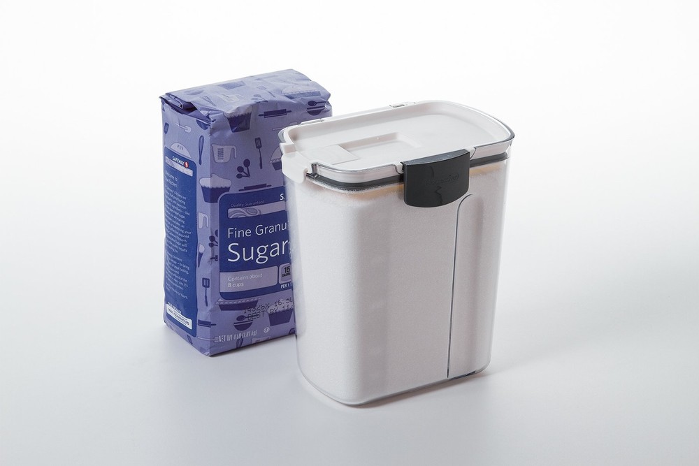 Sugar & Bread Storage Container – Clear, Airtight Seal for Freshness