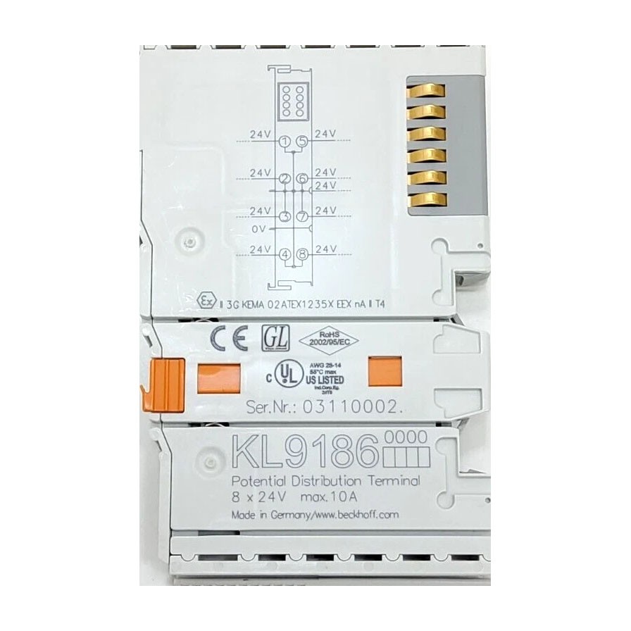 Beckhoff KL9186 Module 8 x 24V DC New
