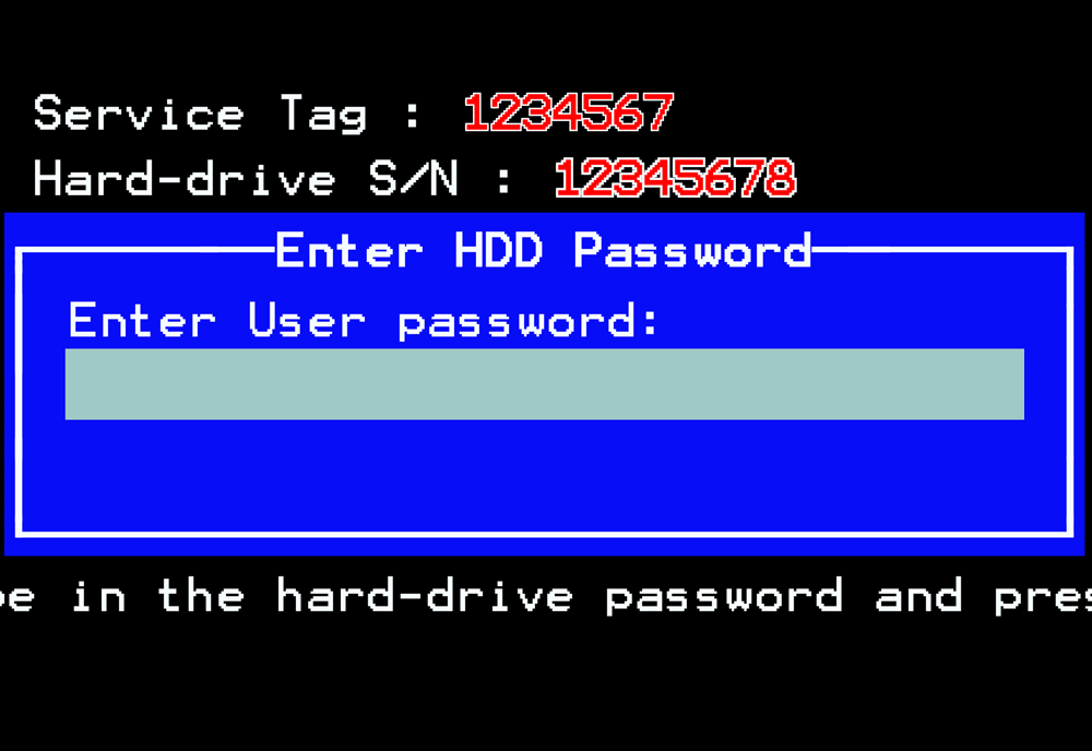 DELL Service Tag without Suffix password reset service. Various models. Fast!!!