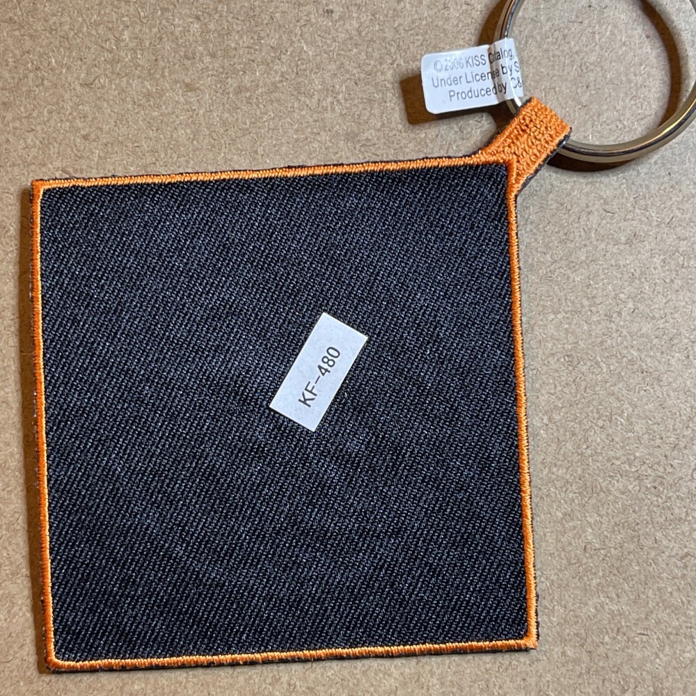 KISS Embroidered Keychain: Vintage 2006, Mint Condition, Licensed, Rare