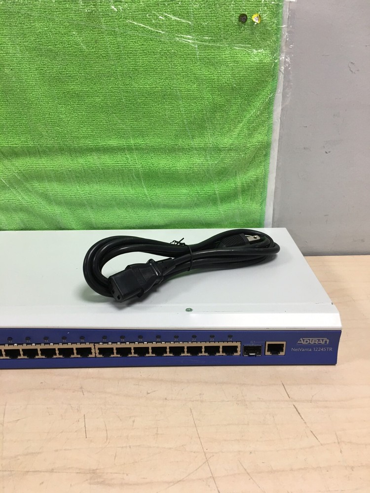 Adtran NetVanta 1224STR Managed Switch, 1200520L1 NO RACK EARS (TESTED)