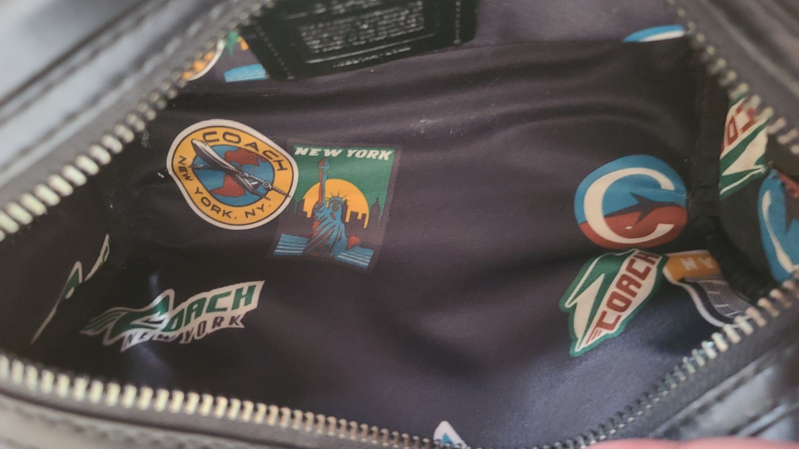 Coach Smooth Black Leather Small Travel Kit 2522 New York NWT 8 3/4" X 5"