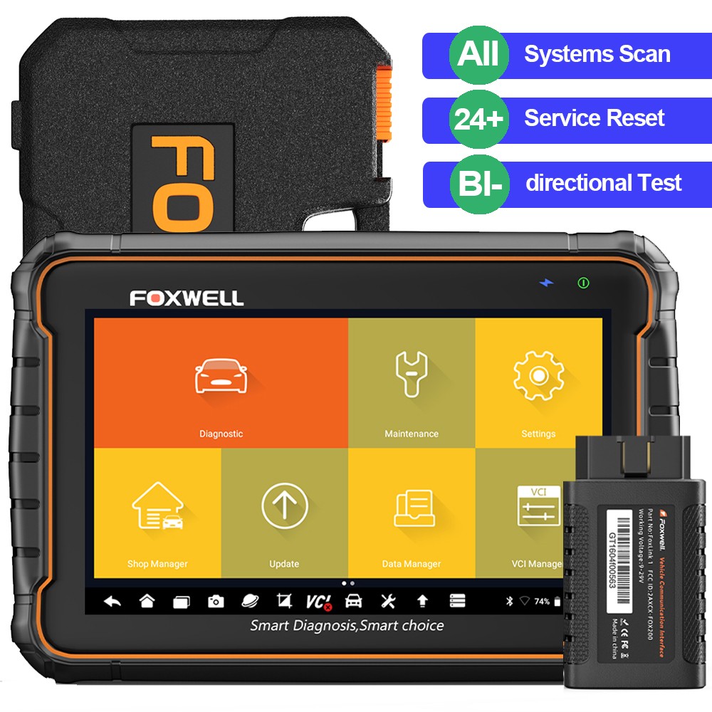 FOXWELL GT60 OBD2 Bidirectional Scanner All System Diagnostic Tool Active Test