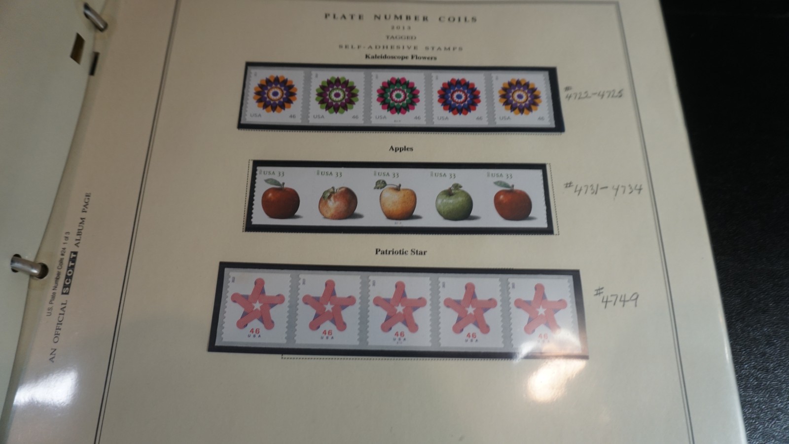 Gorgeous collection of Plate number coils in Scott album 1988-2015 MNH stamps