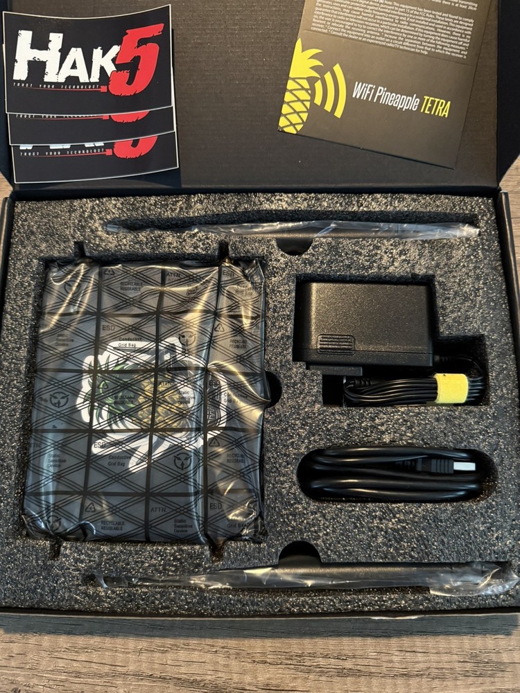 Hak5 Pineapple Tetra wifi Computer Science Pentesting Tool Open Box