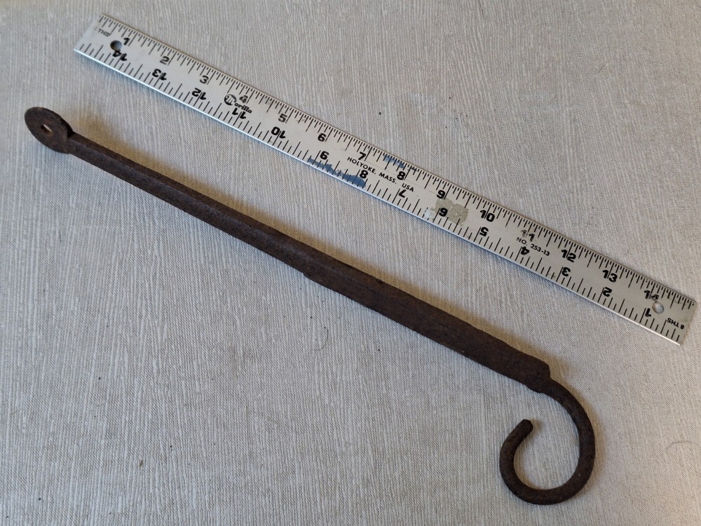 Antique Forged Wall Mounted Hook 14"