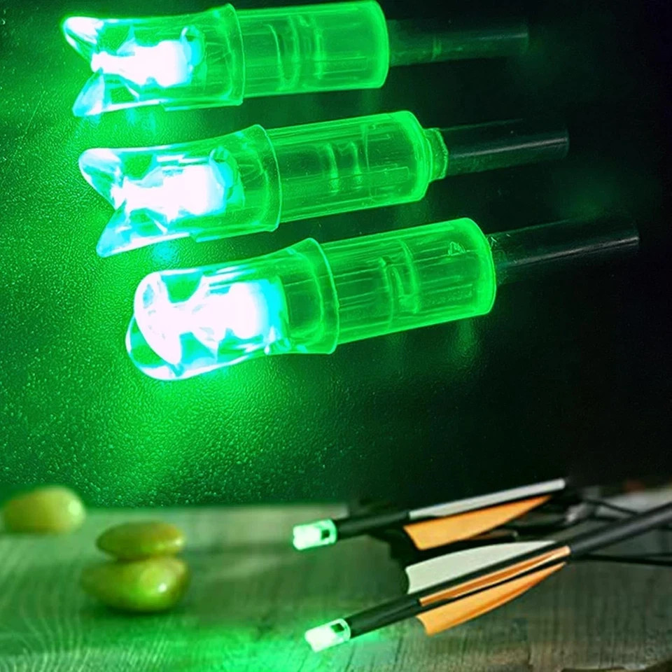 Crossbow Lighted Nocks for Bolts LED Compatibility 6 Pack