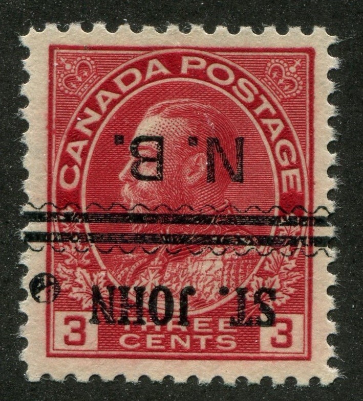 Canada Precancel "ST. JOHN" 3-109-I