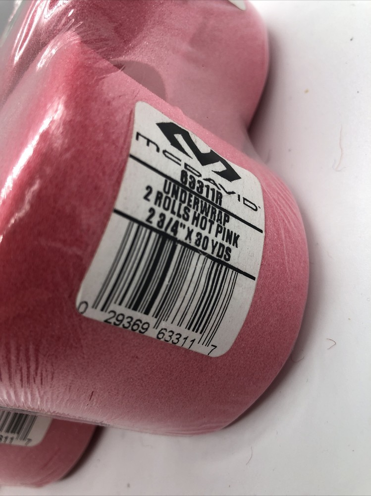 3 McDavid Two Pack 30-Yard Rolls Underwrap, Pink